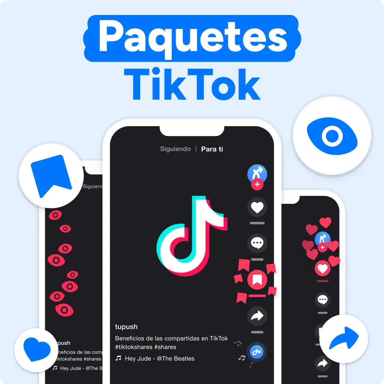 Comprar pacotes de TikTok Mockup