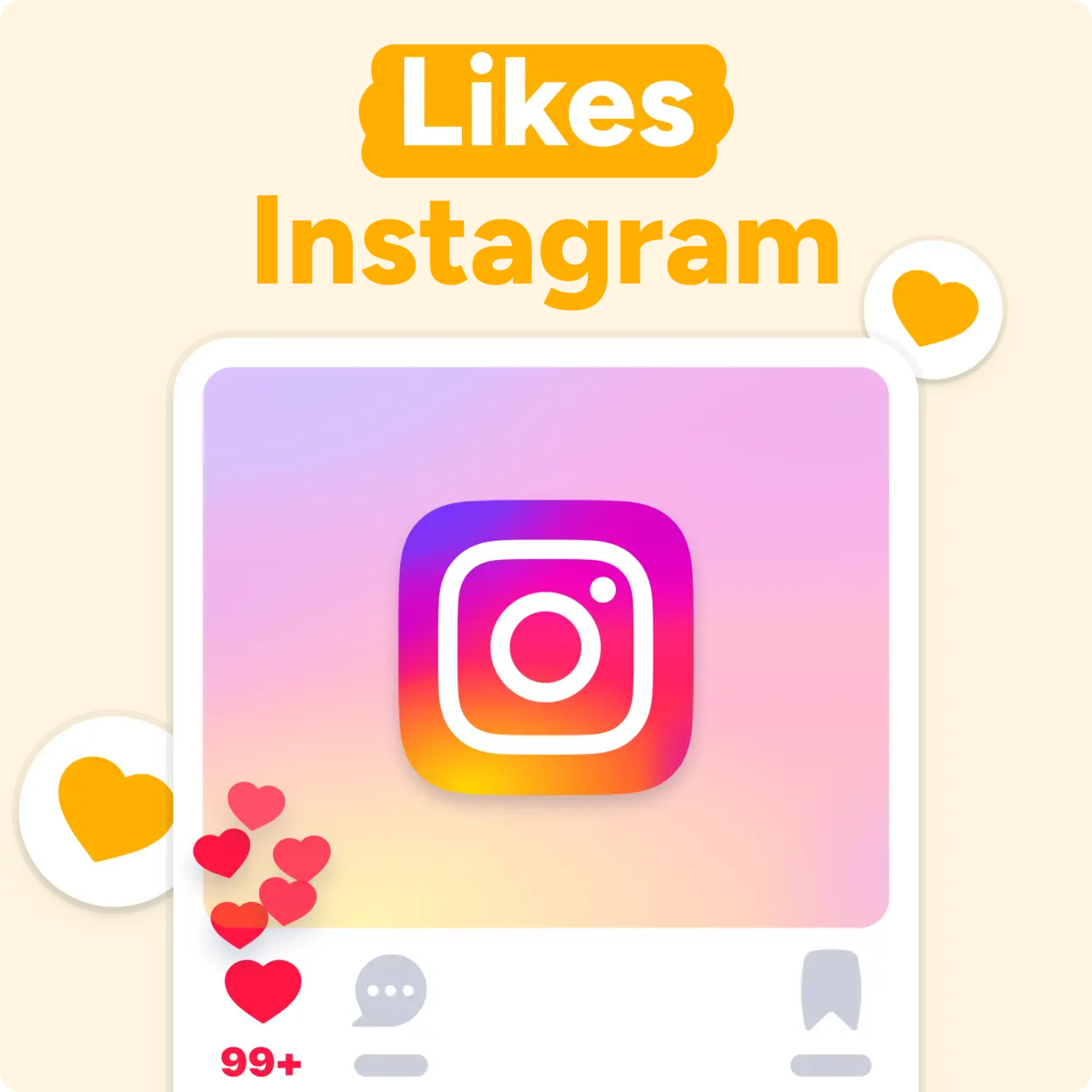 Comprar gostos de Instagram Mockup